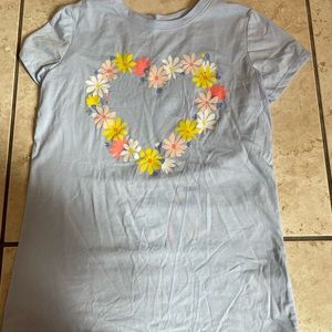 spring flower heart shirt